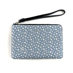 RARE NWT Coach Corner Zip Wristlet Wallet Canvas Ditsy Star